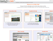Tablet Screenshot of help.simplifycms.com